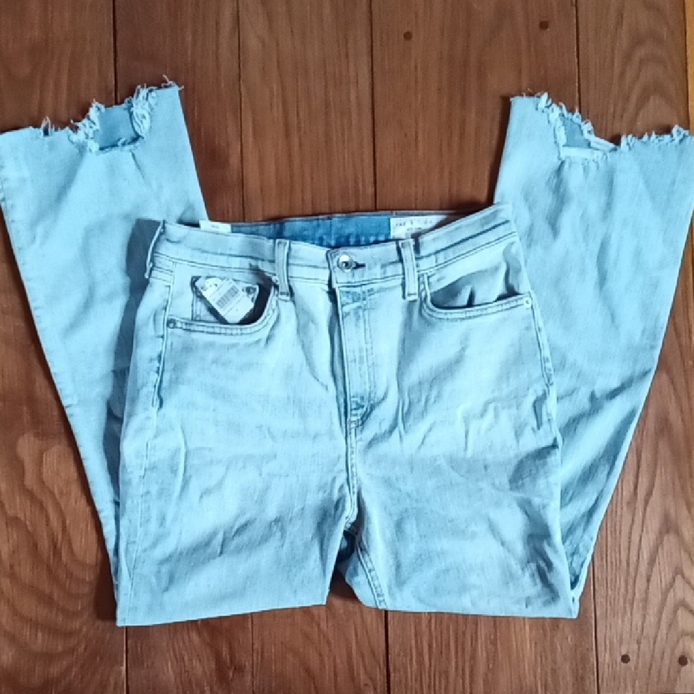 Rag & Bone Hana High Rise Cropped Flare Color Clean Lynn size 29 - Picture 12 of 13
